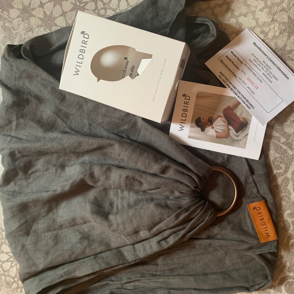 SOLD! Wild Bird Single Solid Linen Sling